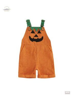 Toddler Boy Corduroy Overalls Sleeveless Jumpsuit Halloween Costume